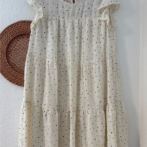 Blu Pepper Gold Sequin Embellished Midi Sundress